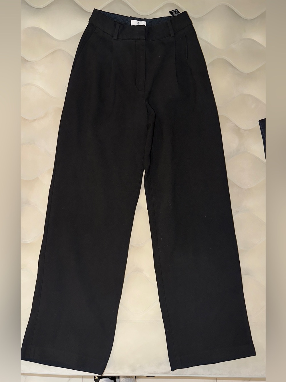 Aritzia Black Wide Leg Trousers